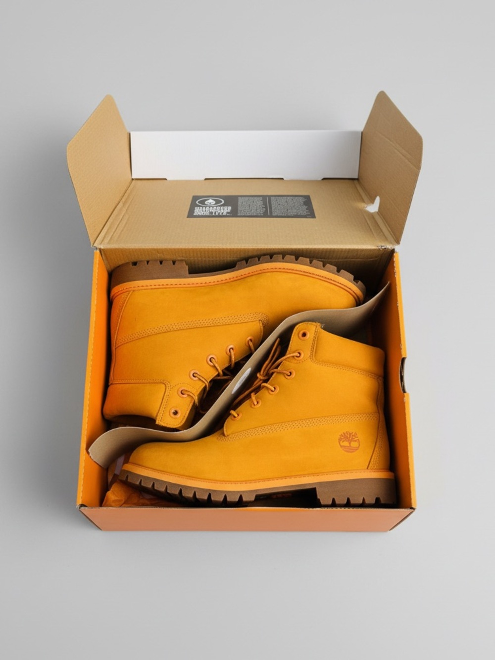 Timberland Men’s Wheat Yellow Lace-Up Work Boots - Picture 4 of 4
